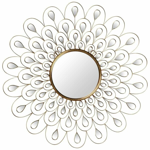 Empire Art Direct Flower Burst Bling Round Wall Mirror PMM-MJ2062-36R